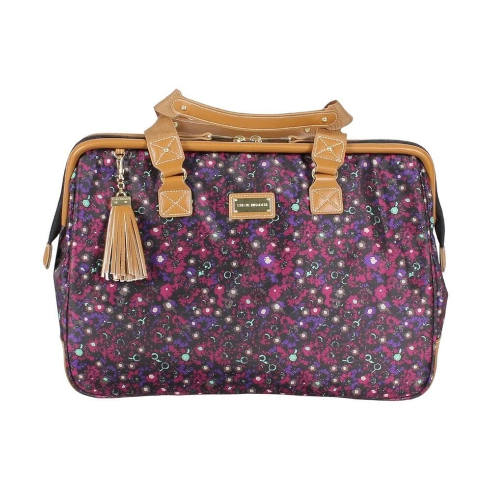 Steve Madden Carry-On Travel Luggage, Wire Frame Soft Side Satchel Bag
